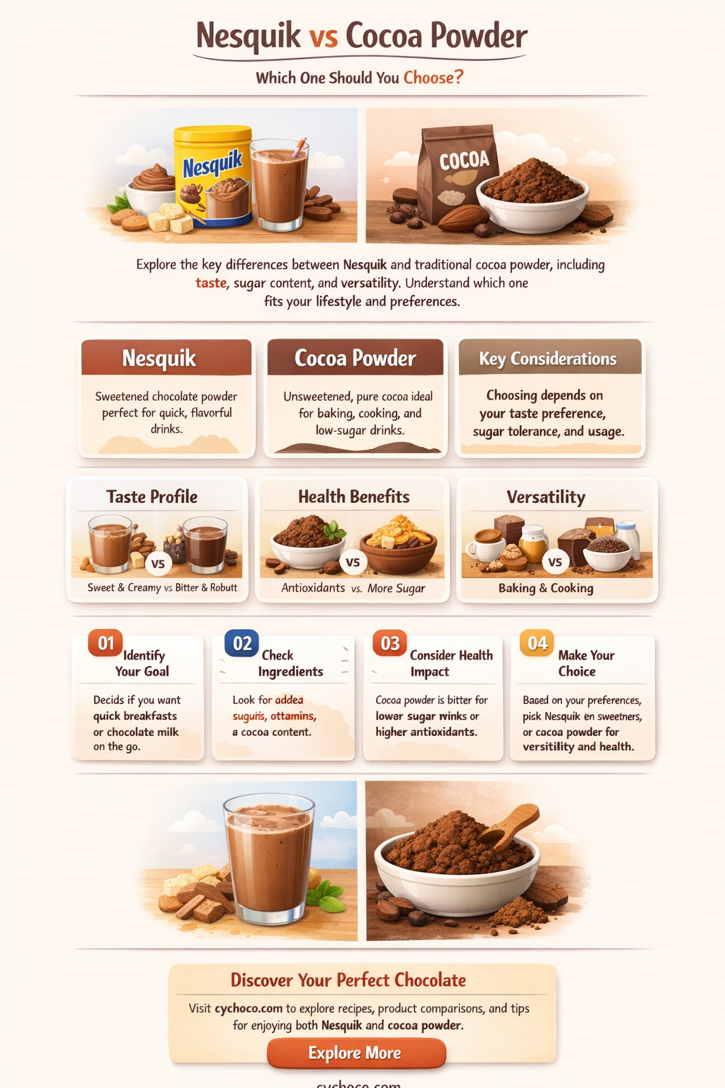 can you use nesquik instead of cocoa powder