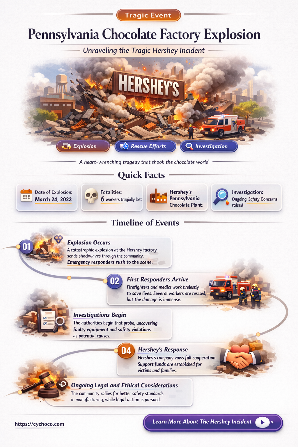 what pennsylvania chocolate factory exploded
