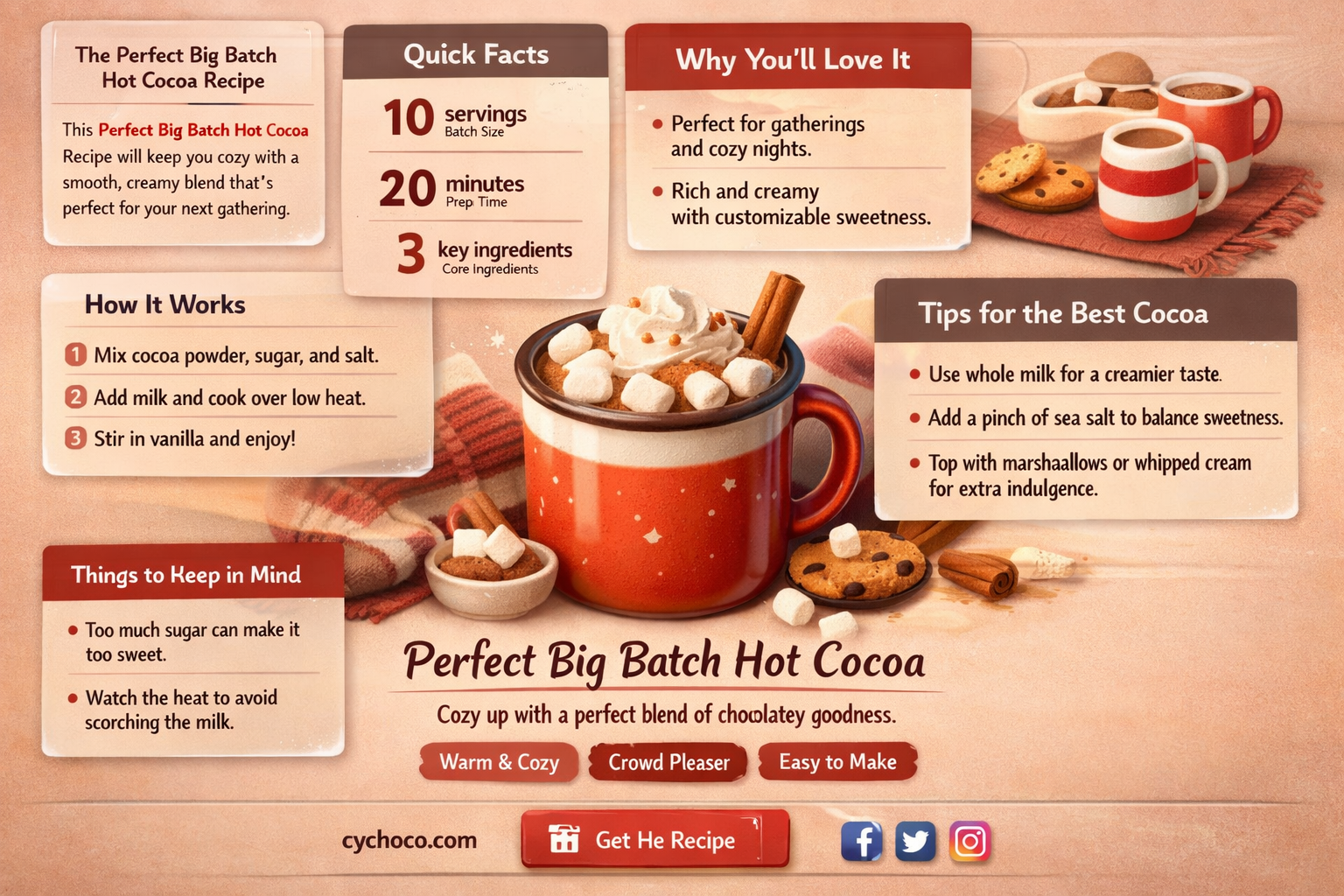 how to make a big batch of hot cocoa