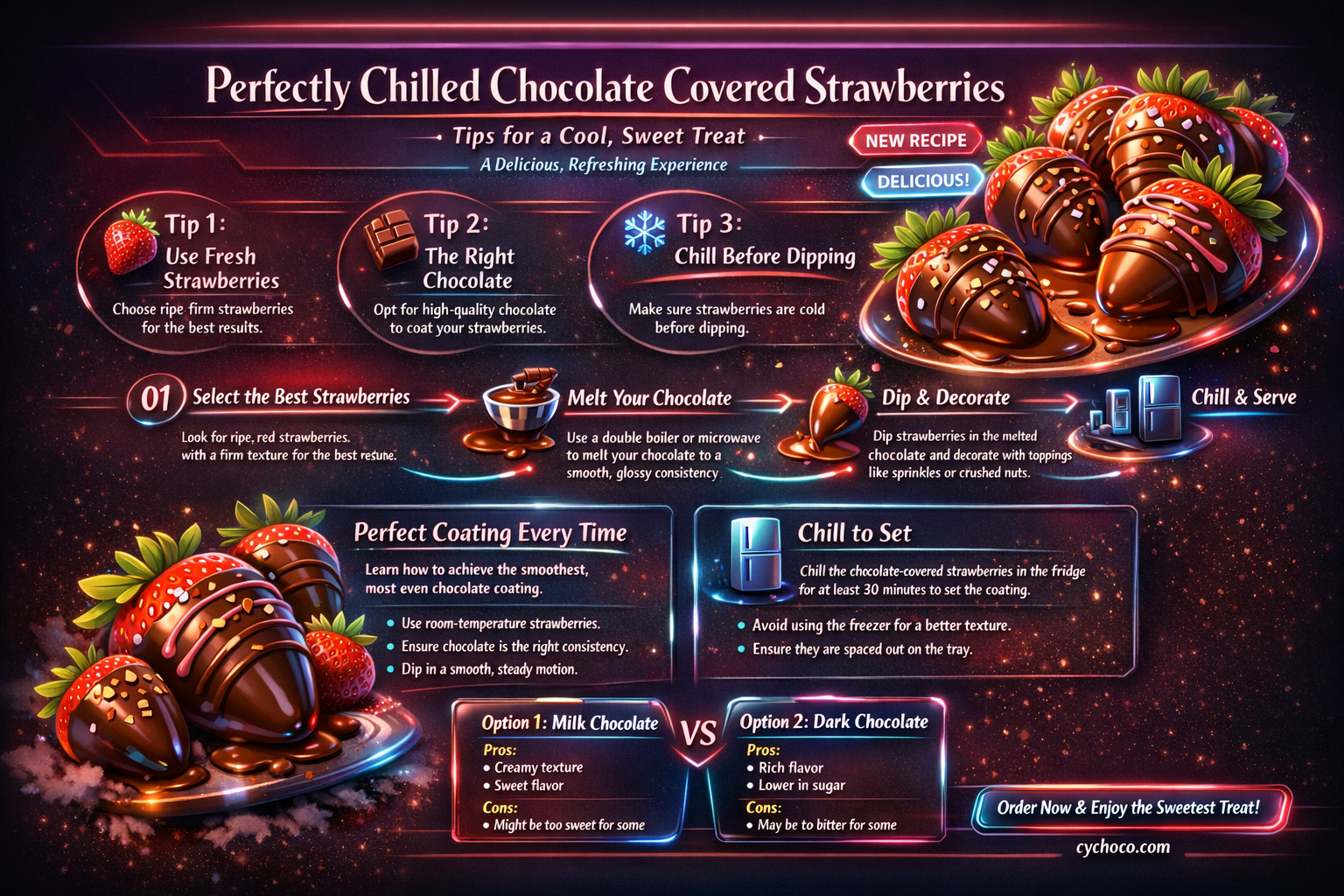 how to chill chocolate covered strawberries