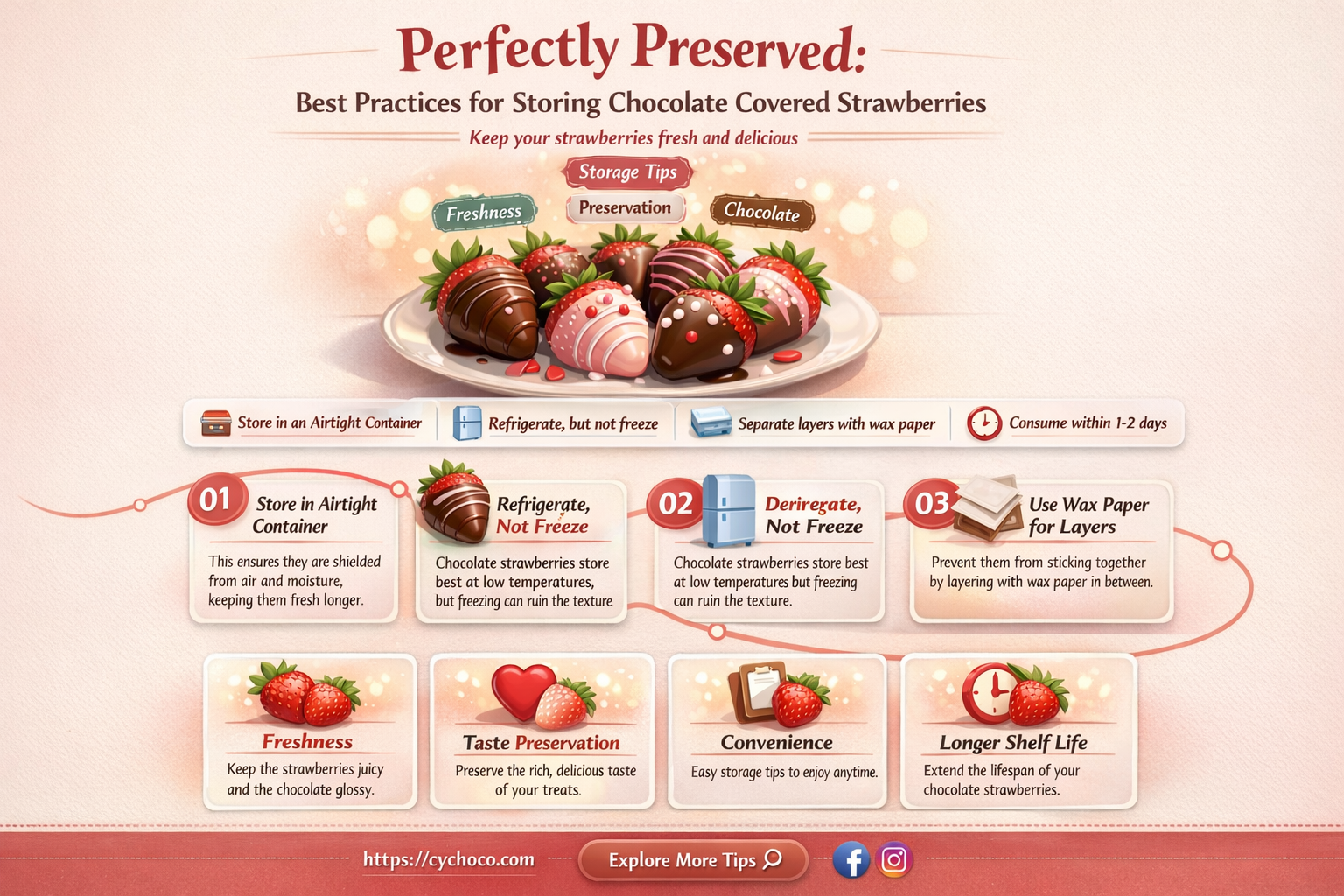 how shoukd you store chocolate covered strawberries