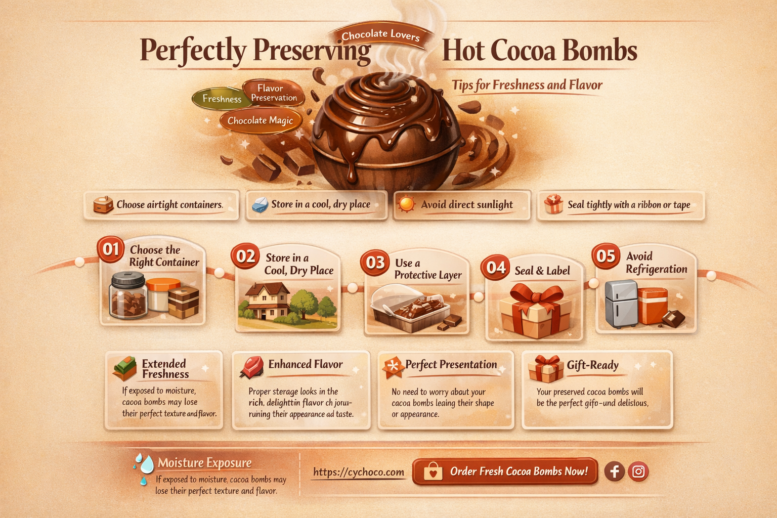 how to store hot cocoa bombs