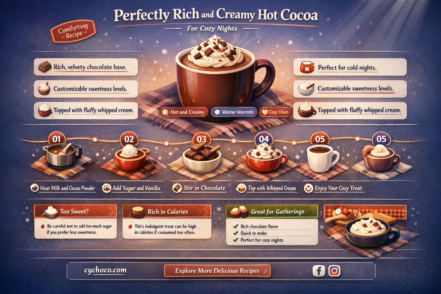 how to make creamy hot cocoa
