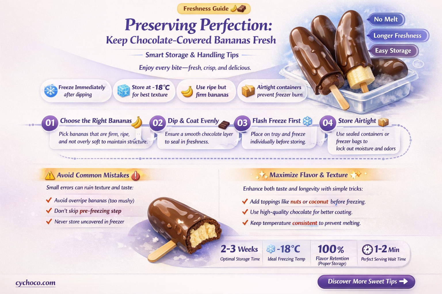 how to keep chocolate covered bananas from turning brown