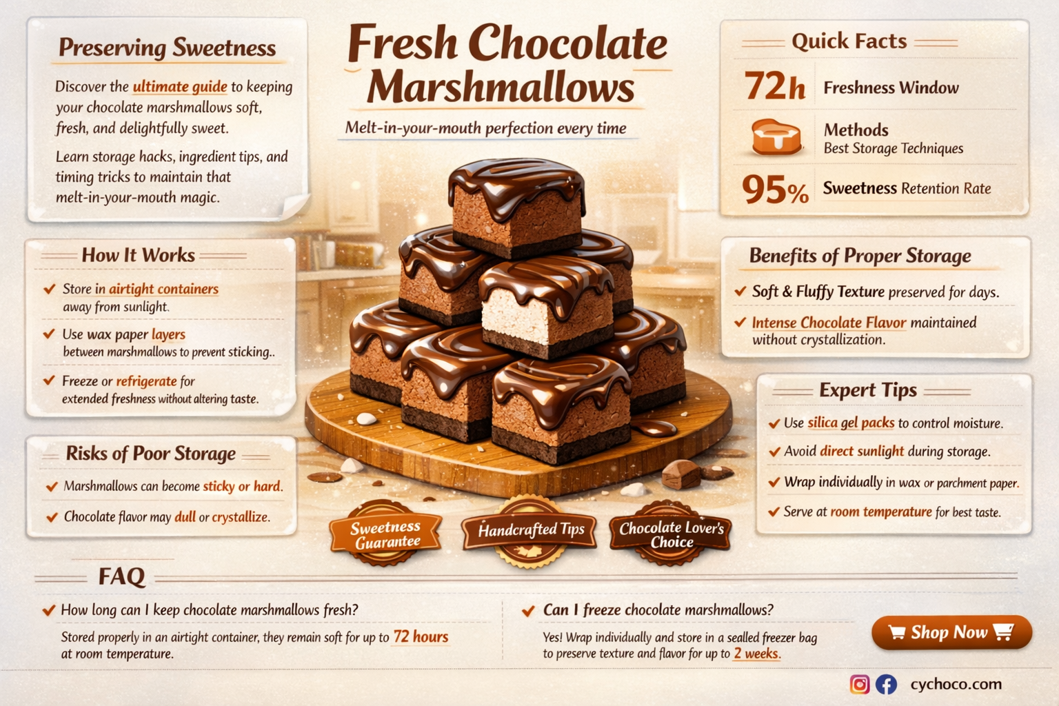 how to keep chocolate covered marshmallows fresh