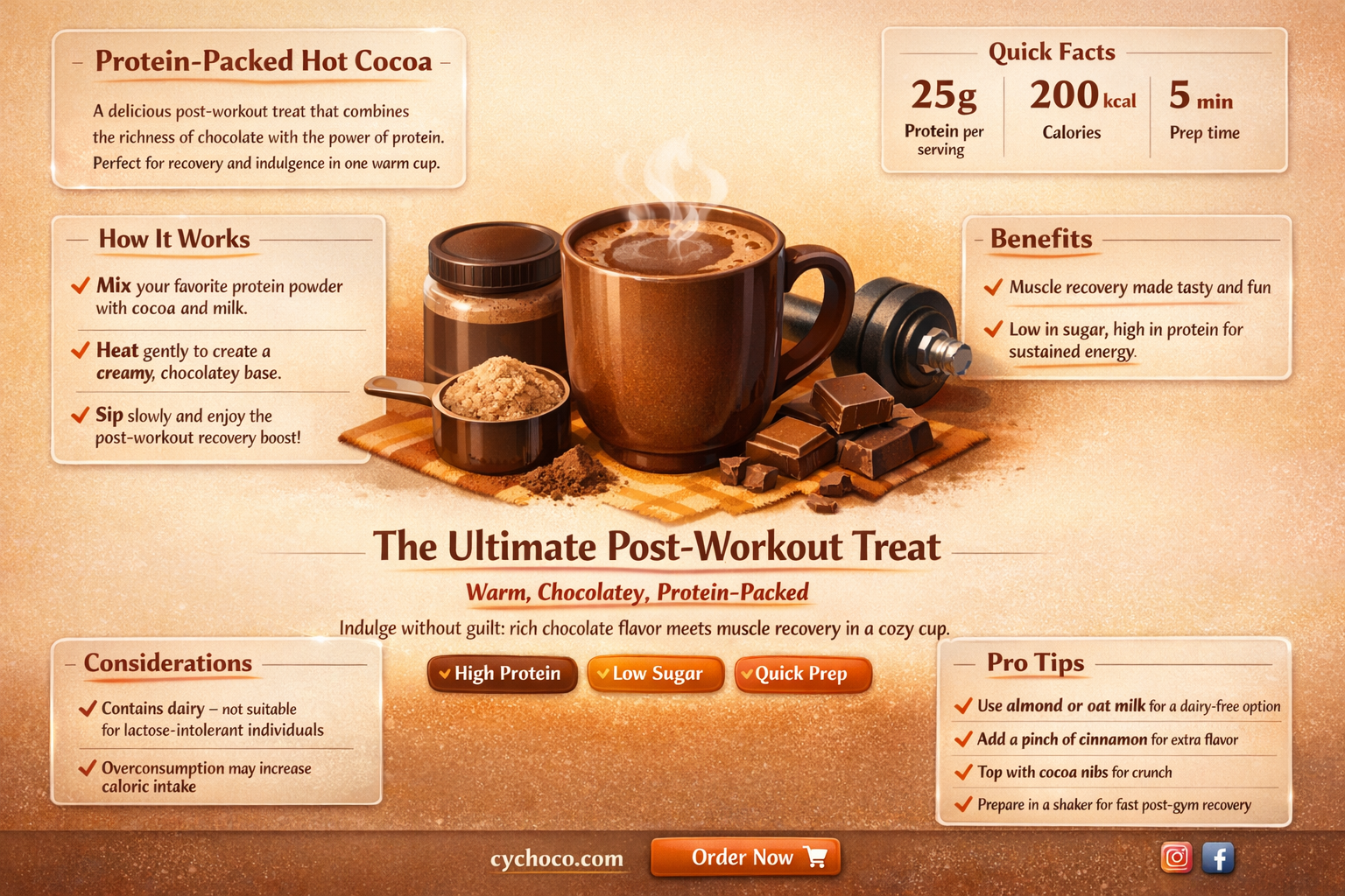 can you make hot cocoa with protein powder