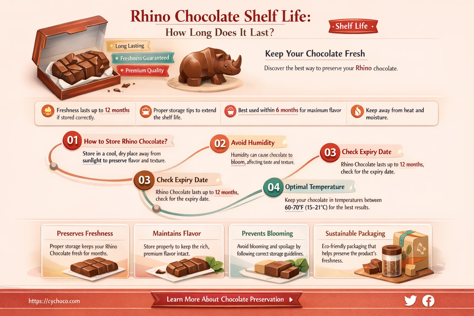 how long does rhino chocolate last