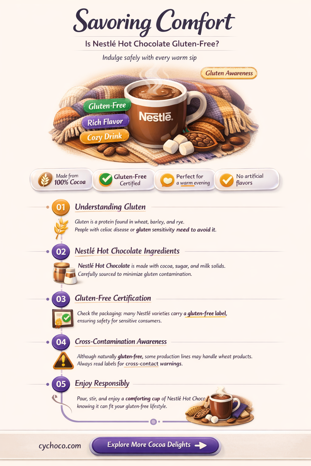 is nestle hot chocolate gluten free