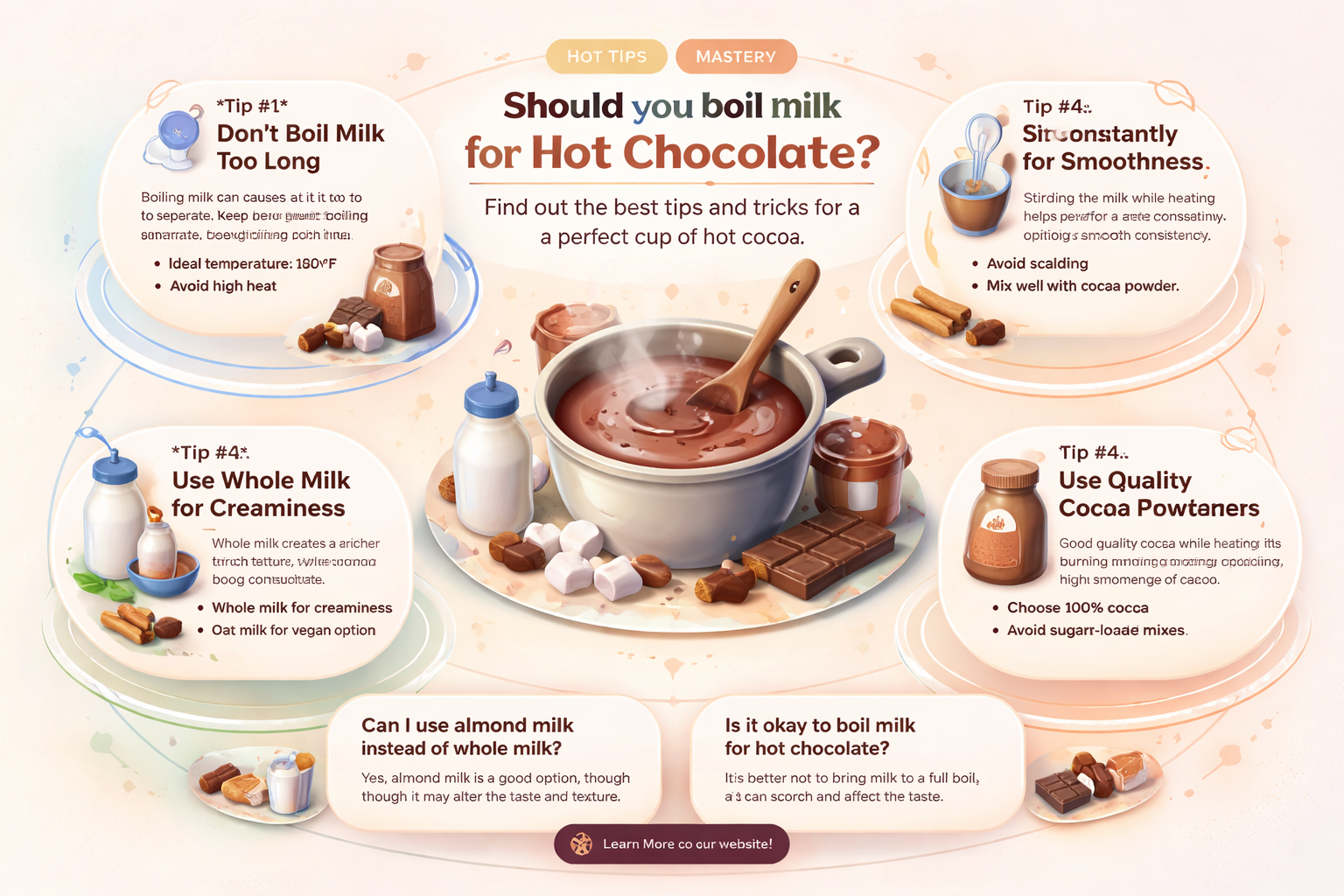 do you boil milk for hot chocolate