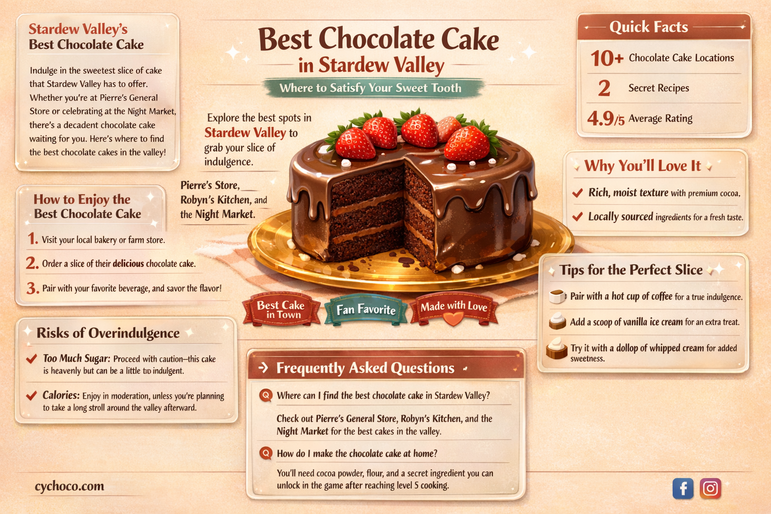 where to get chocolate cake stardew