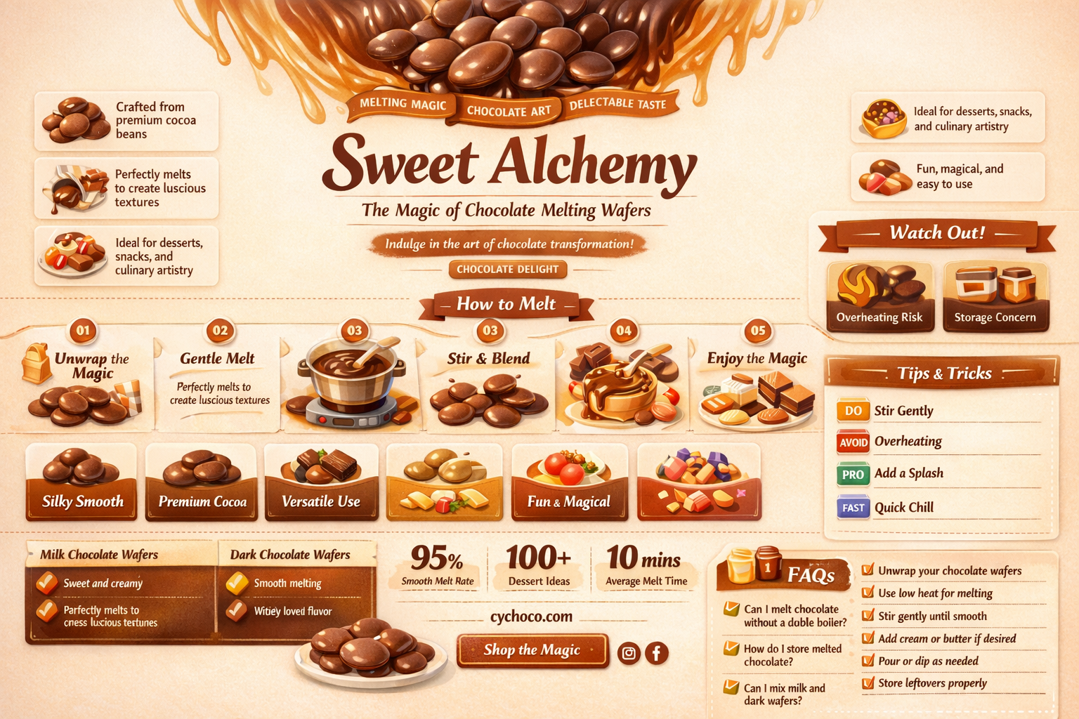what are chocolate melting wafers