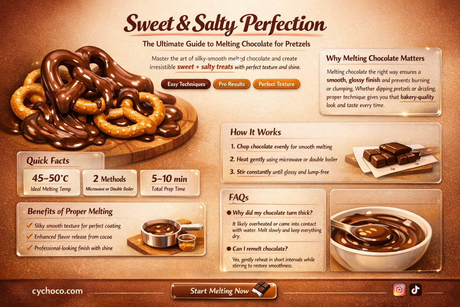 what chocolate to melt for pretzels