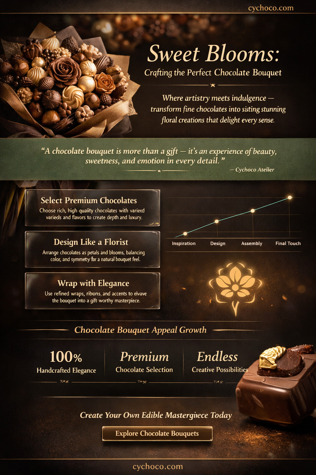how to make bouquet with chocolates