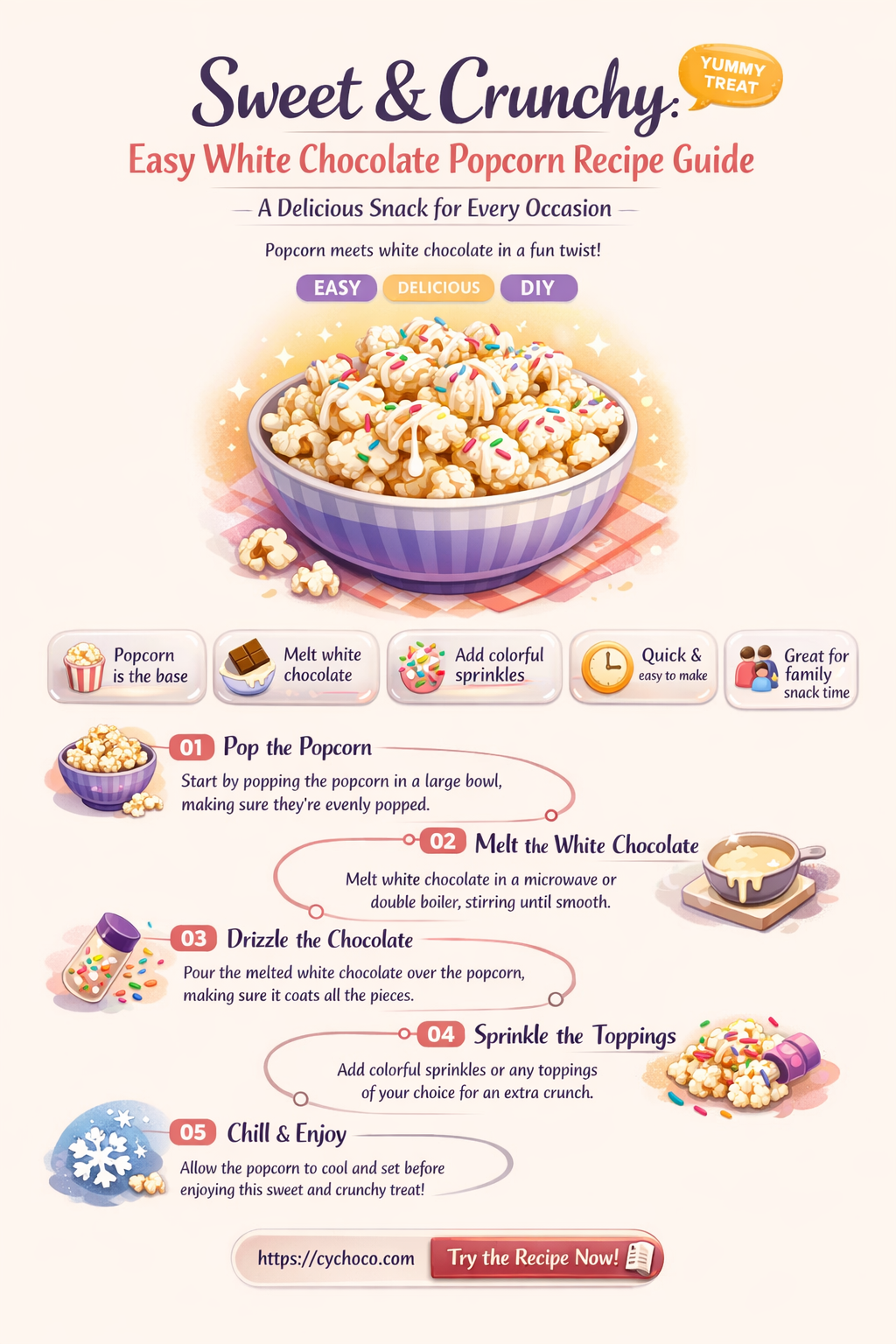 how do you make white chocolate popcorn