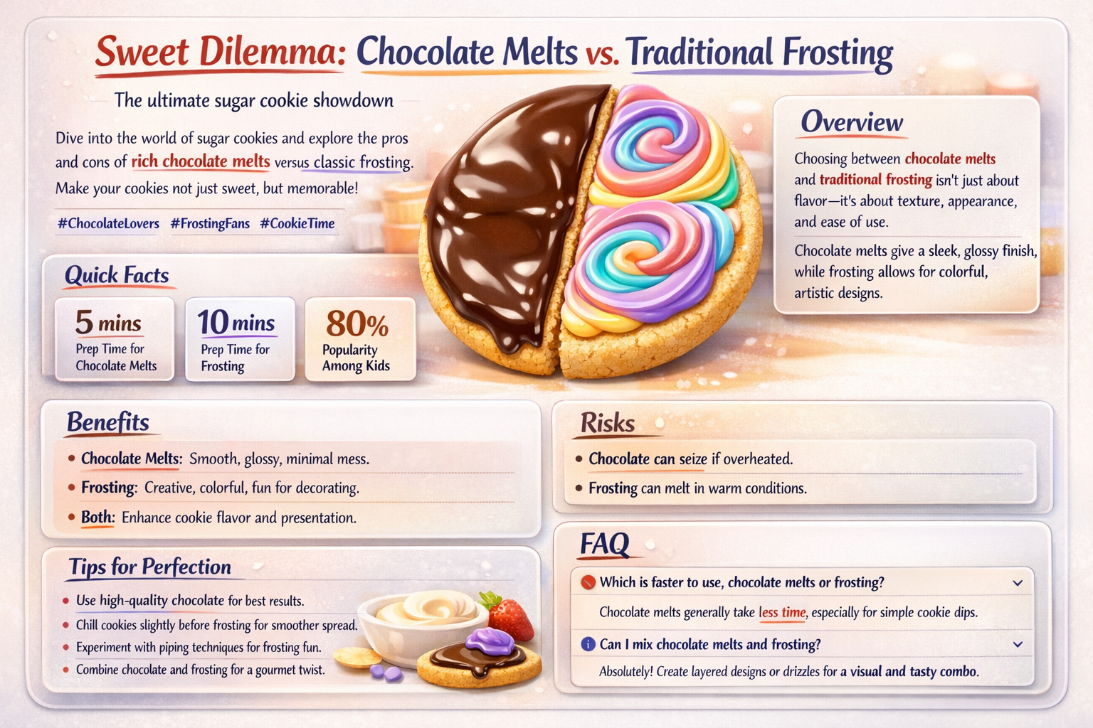 should i use chocolate melts to frost sugar cookies