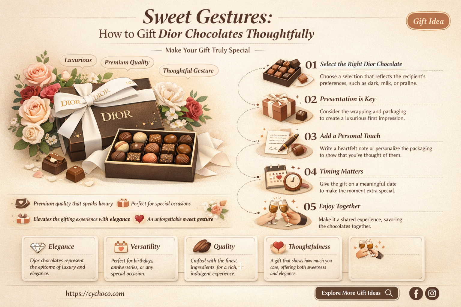 how to get dior chocolate as gift