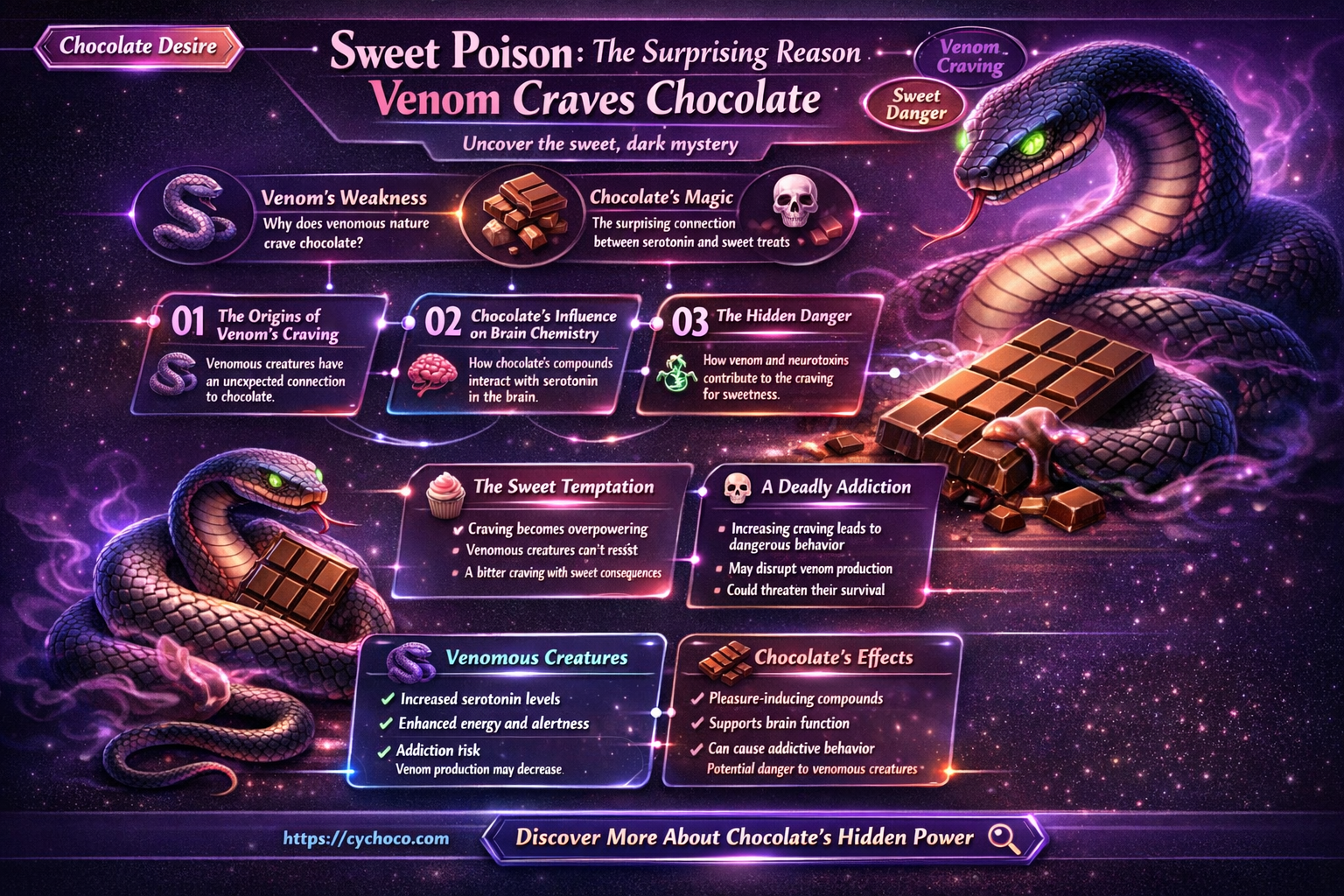 why does venom eat chocolate