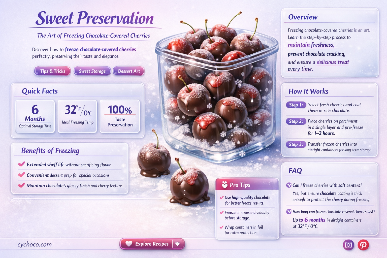 how to freeze chocolate covered cherries