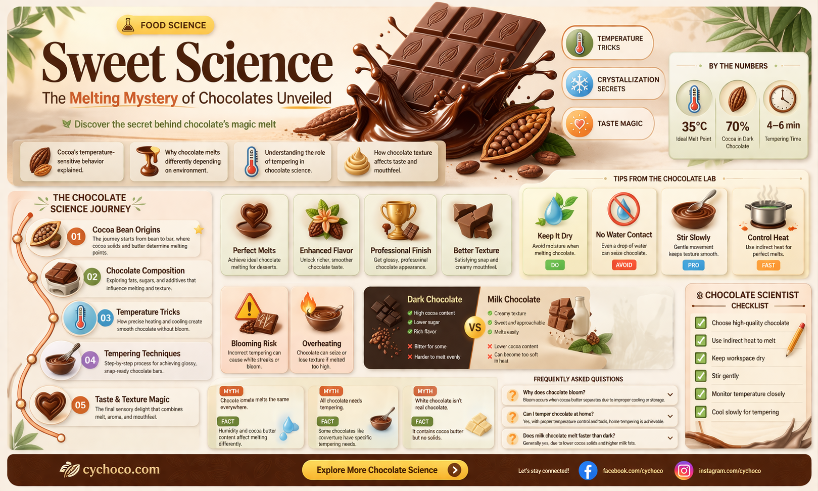 what chocolate melts faster experiment