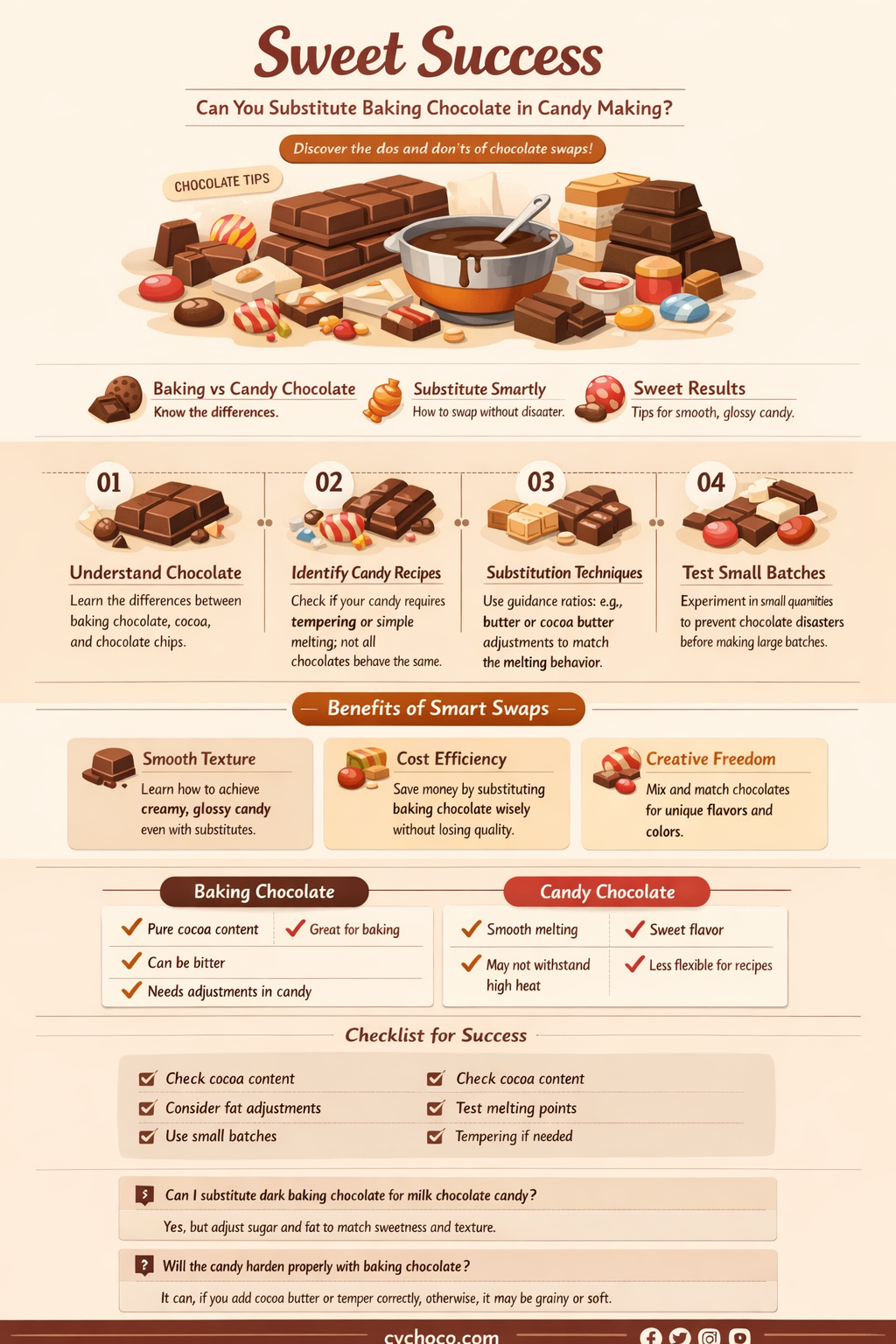 do you have to use baking chocolate for candy making