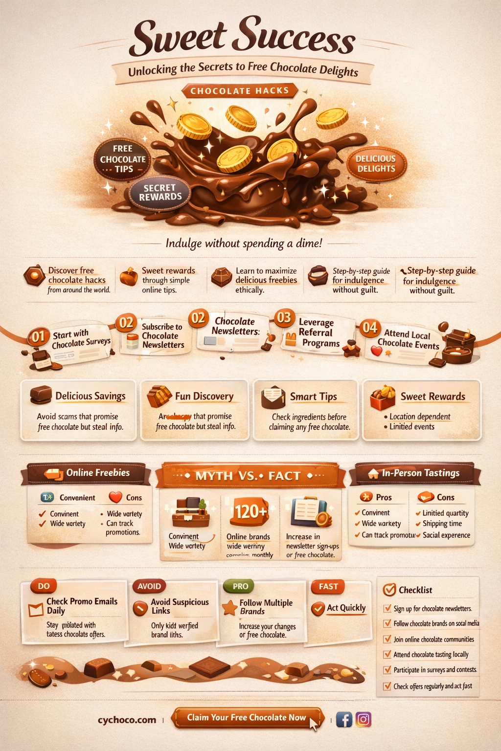 how to get free chocolate