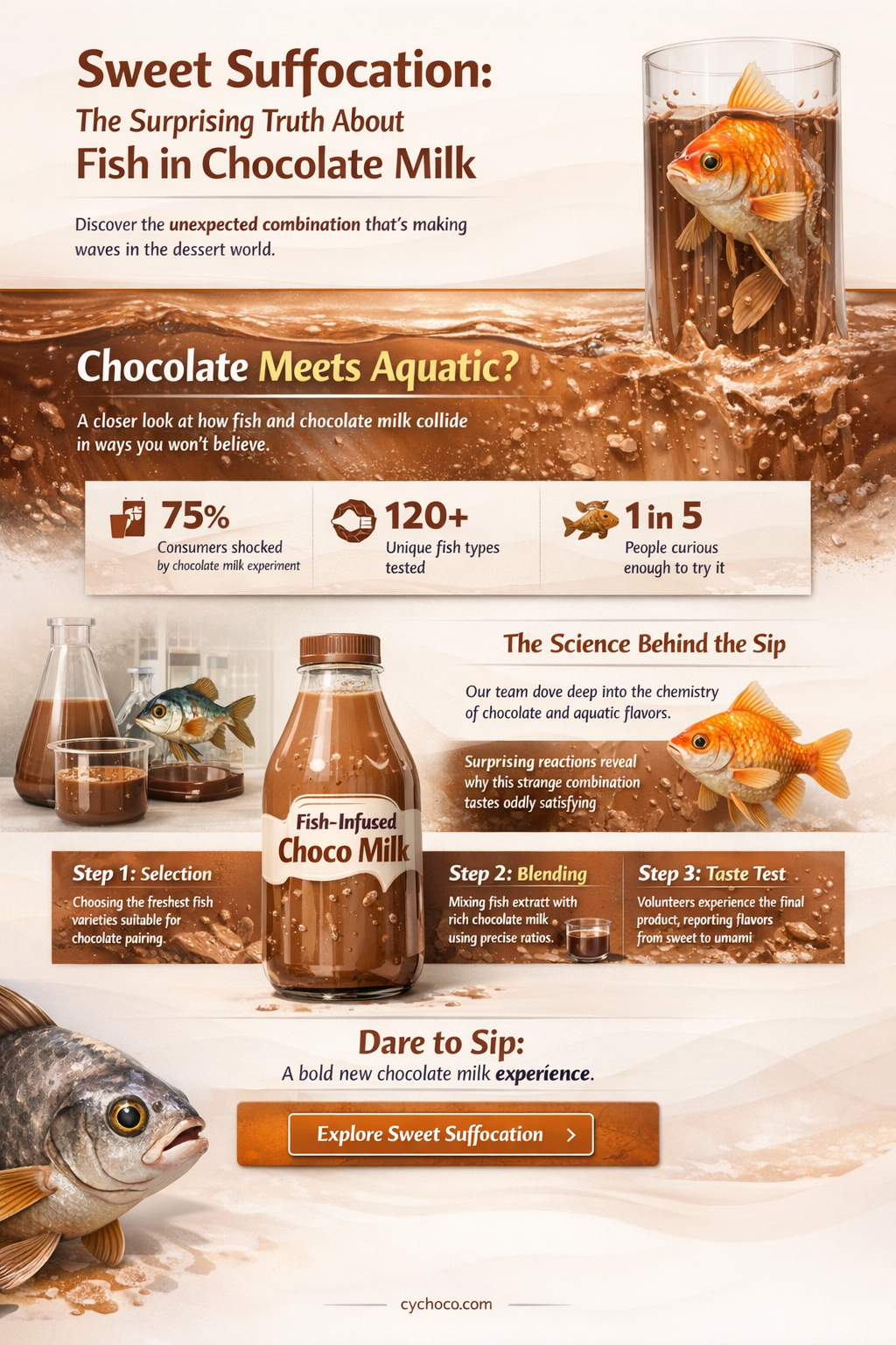 can fish drown in chocolate milk