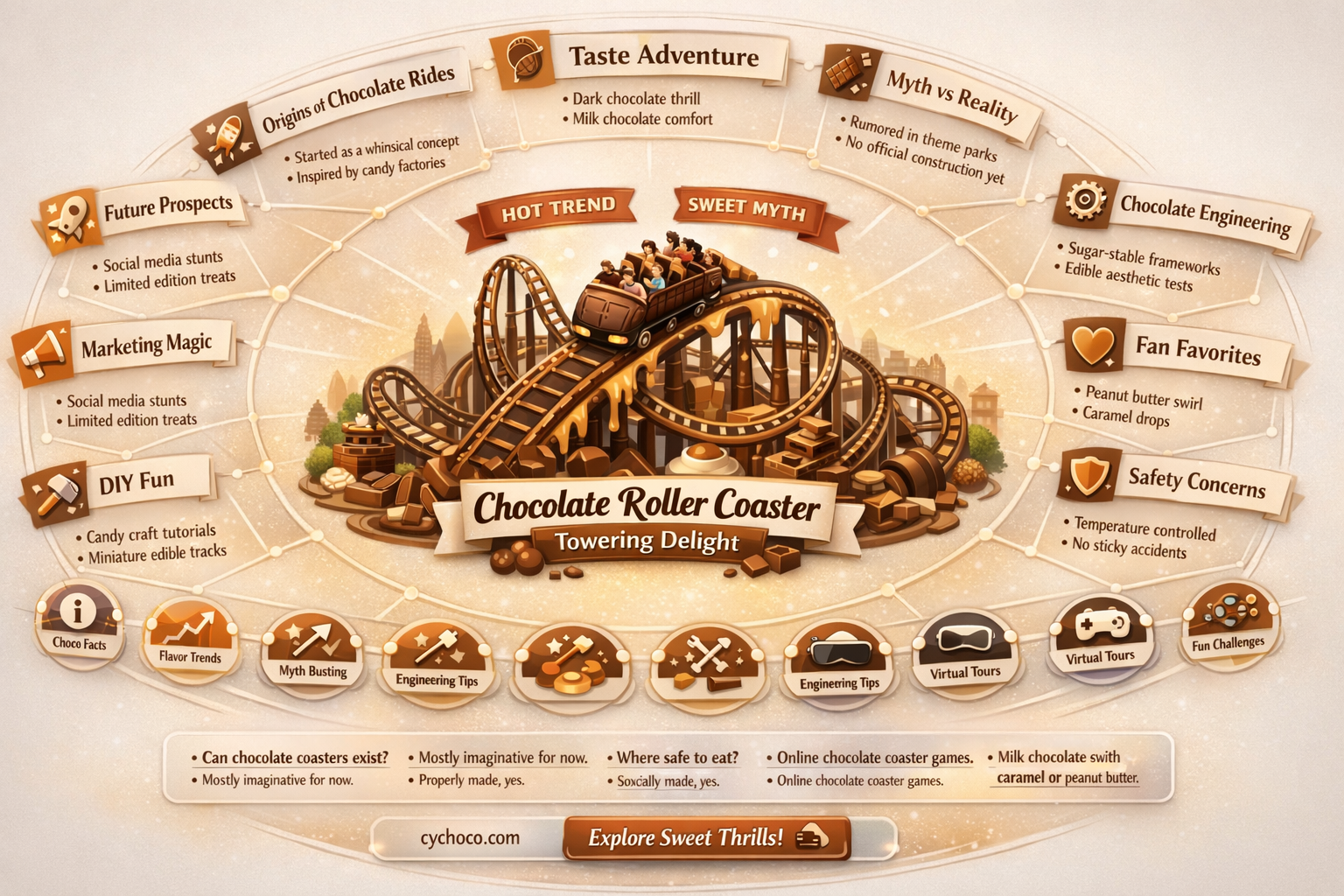 is there a roller coaster made out of chocolate
