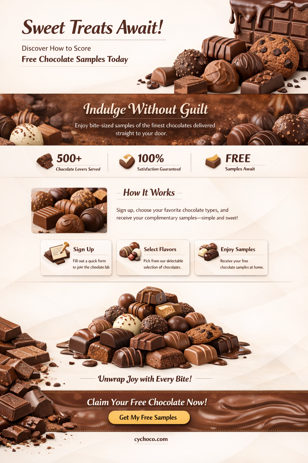 how to get free chocolate samples
