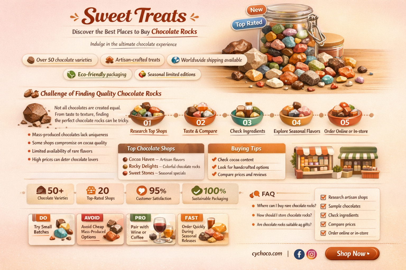where to buy chocolate rocks
