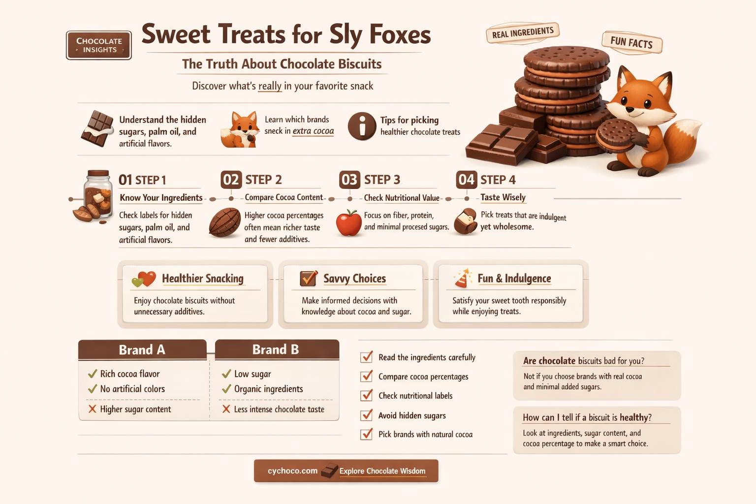 can foxes eat chocolate biscuits