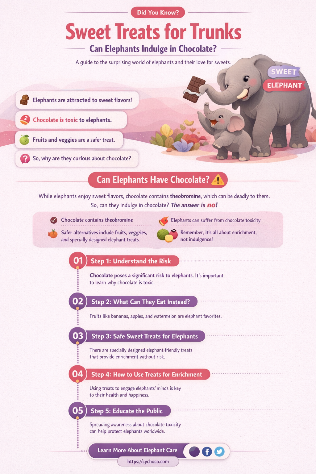 can elephants have chocolate