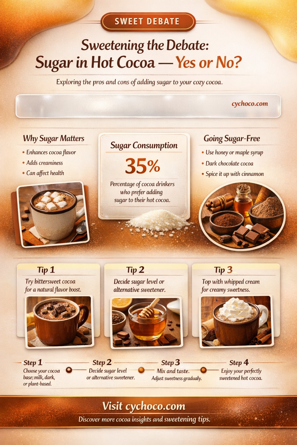 do you add sugar to hot cocoa