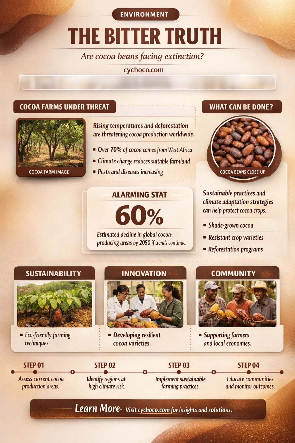 are cocoa beans endangered