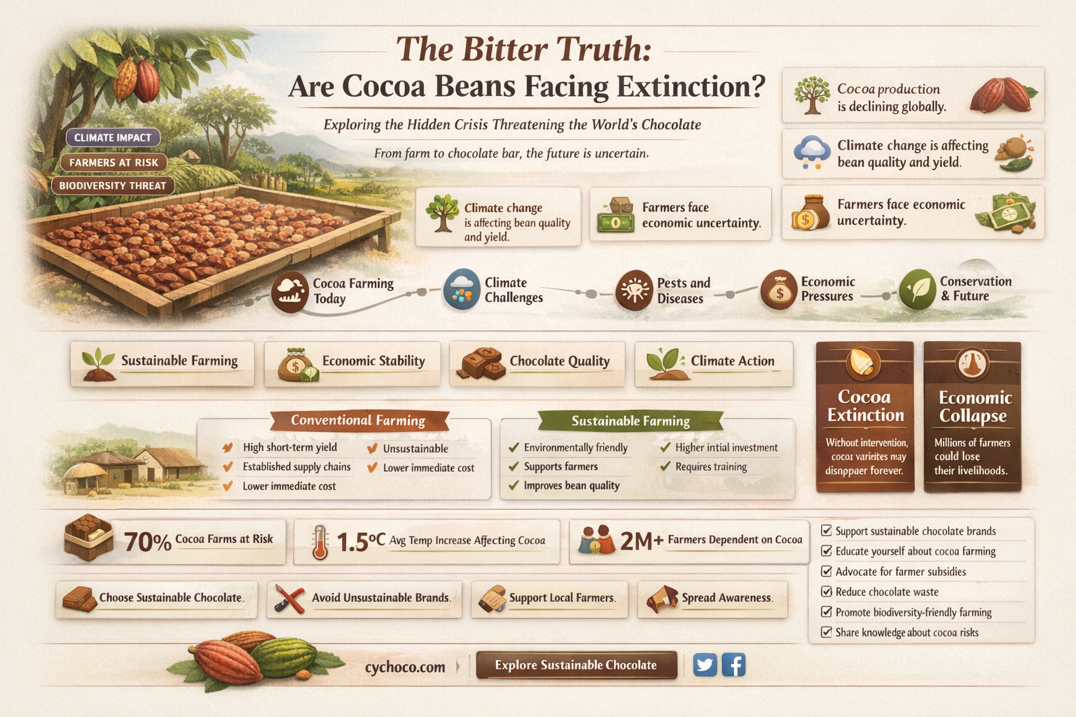 are cocoa beans extinct