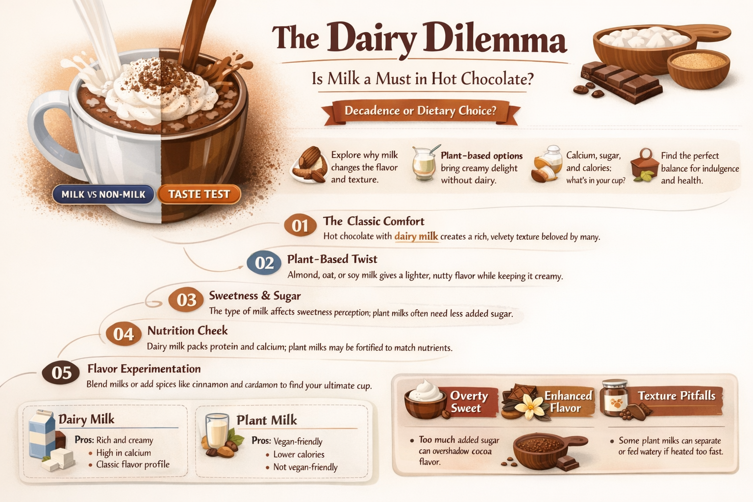 does hot chocolate have milk