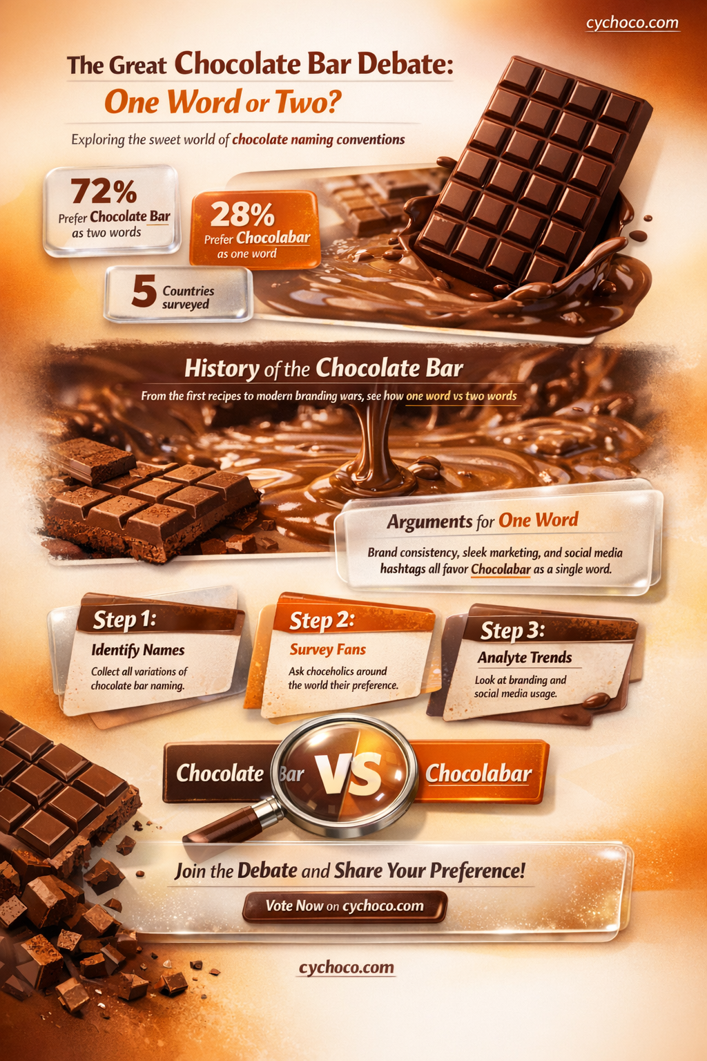 is chocolate bar one word or two