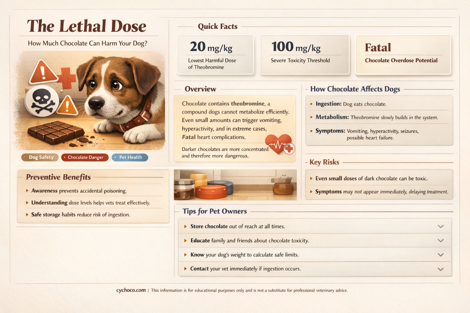 how much chocolate is poisonous to a dog
