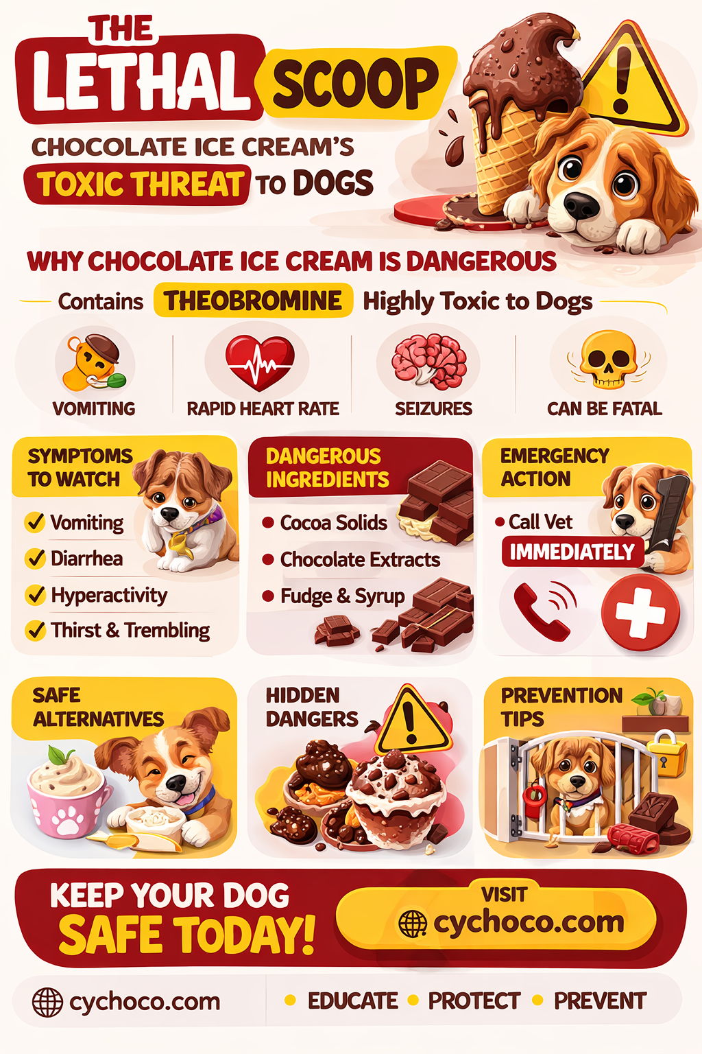 how much chocolate ice cream will kill a dog