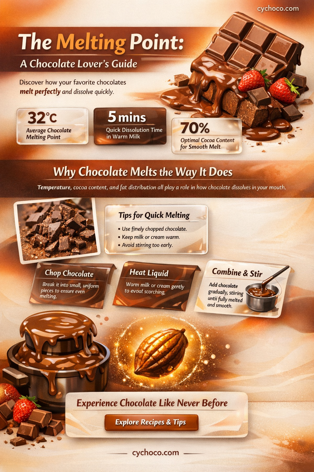 what brand of chocolate melts the fastest