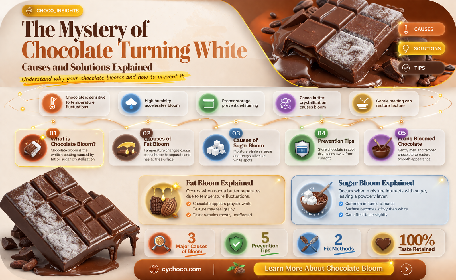why does my chocolate turn white