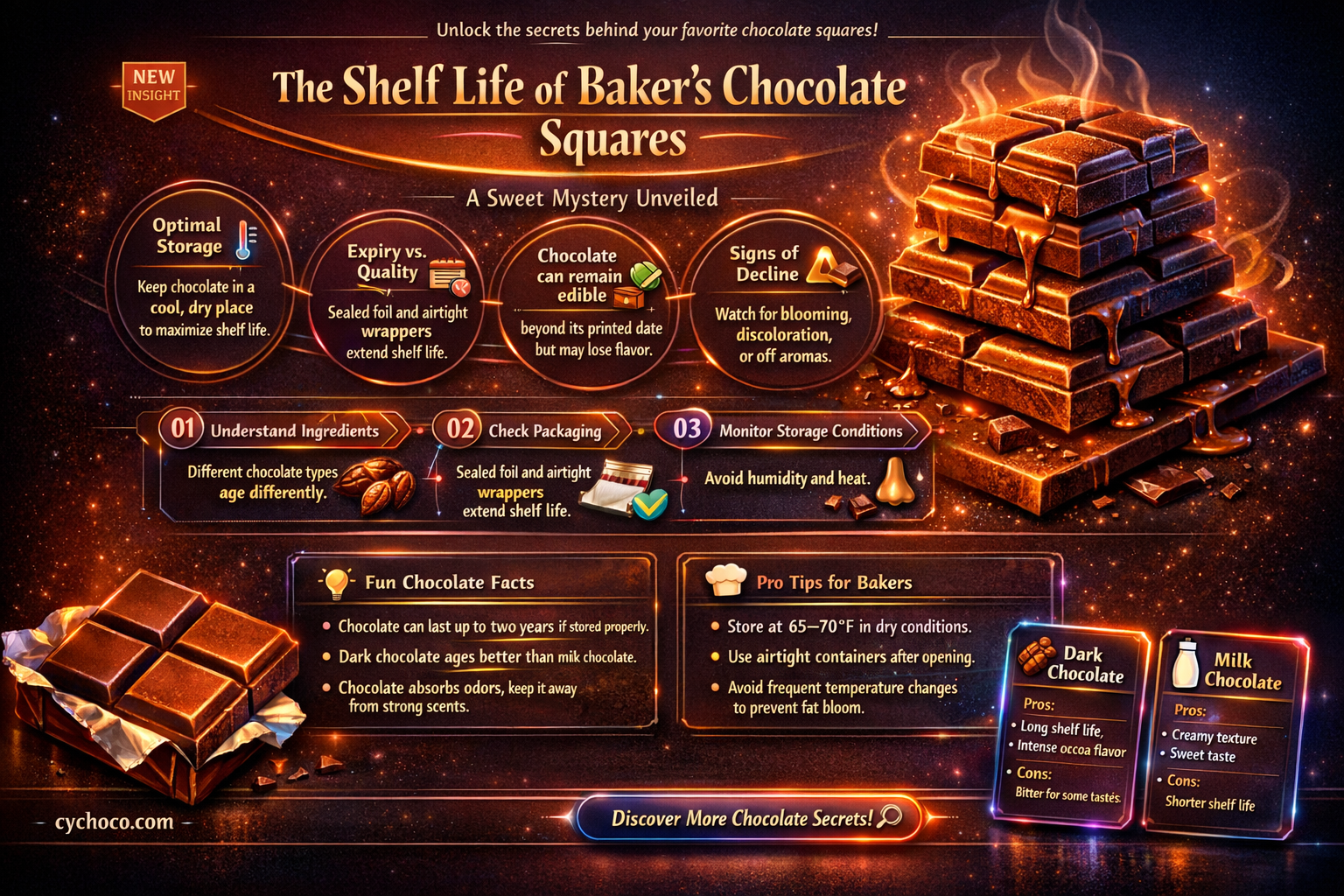 do bakers chocolate squares go bad
