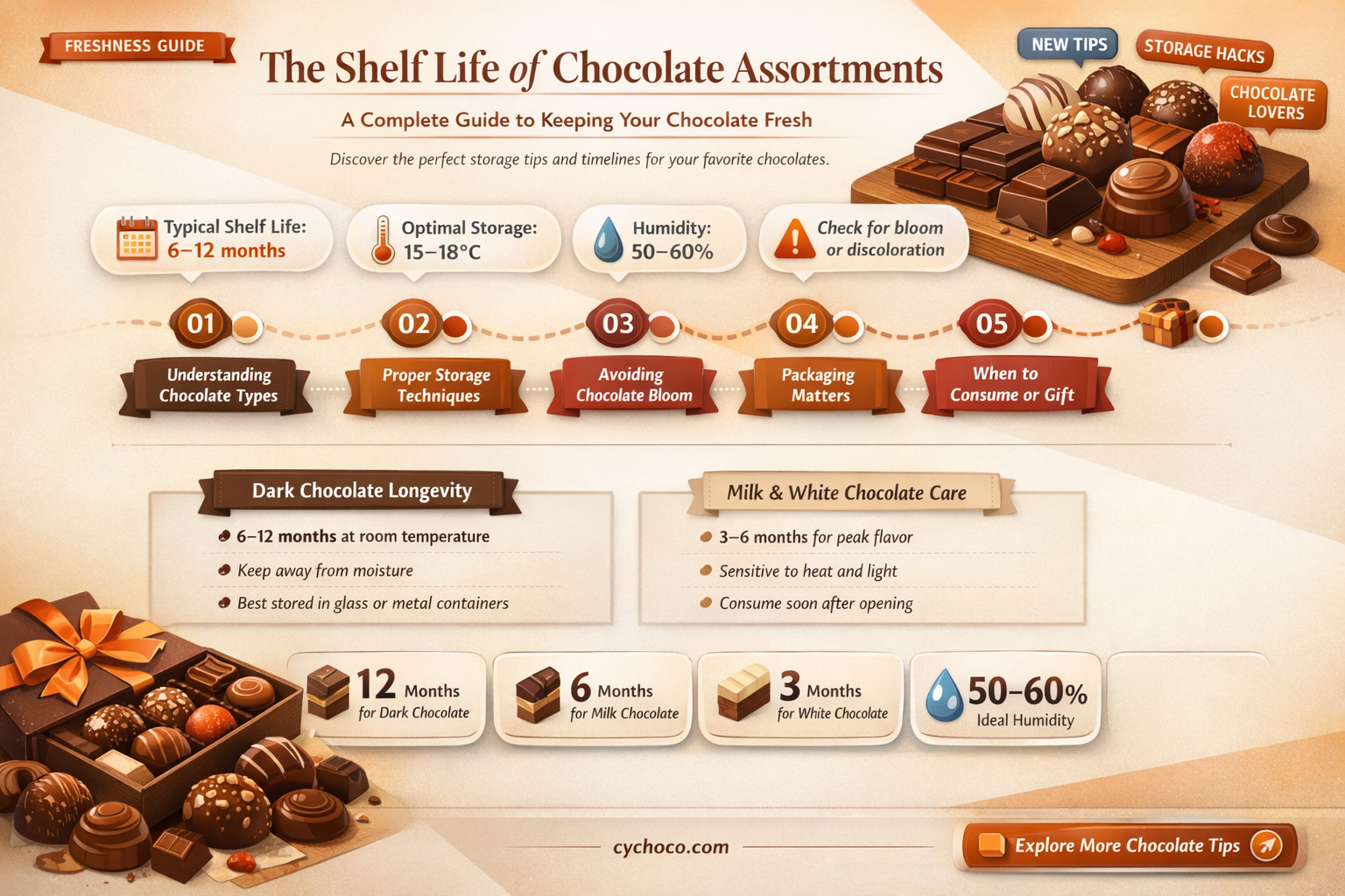 how long chocolate assortment last