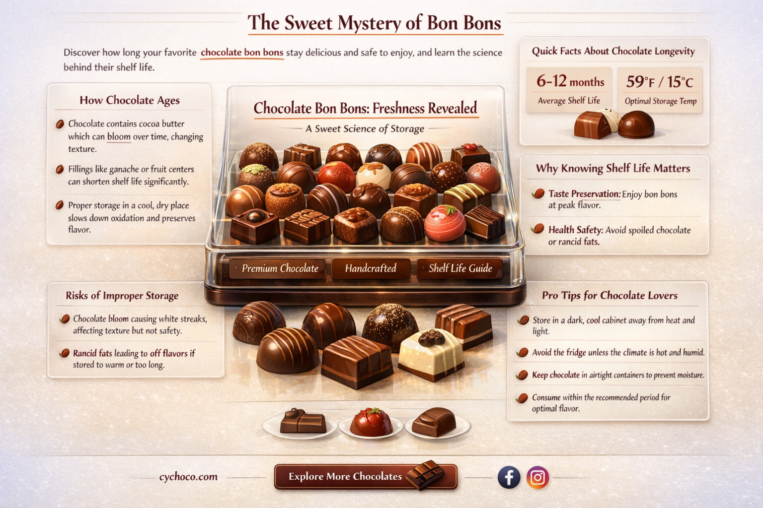 how long do chocolate bon bons last