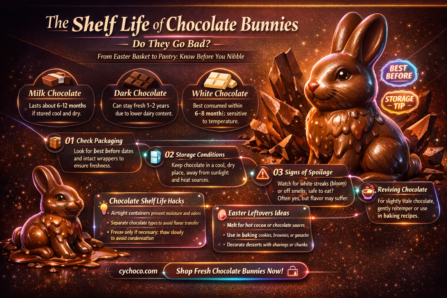 do chocolate bunnies go bad