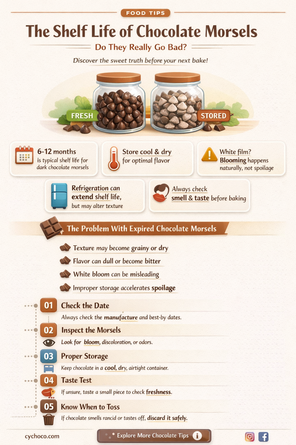 do chocolate morsels go bad