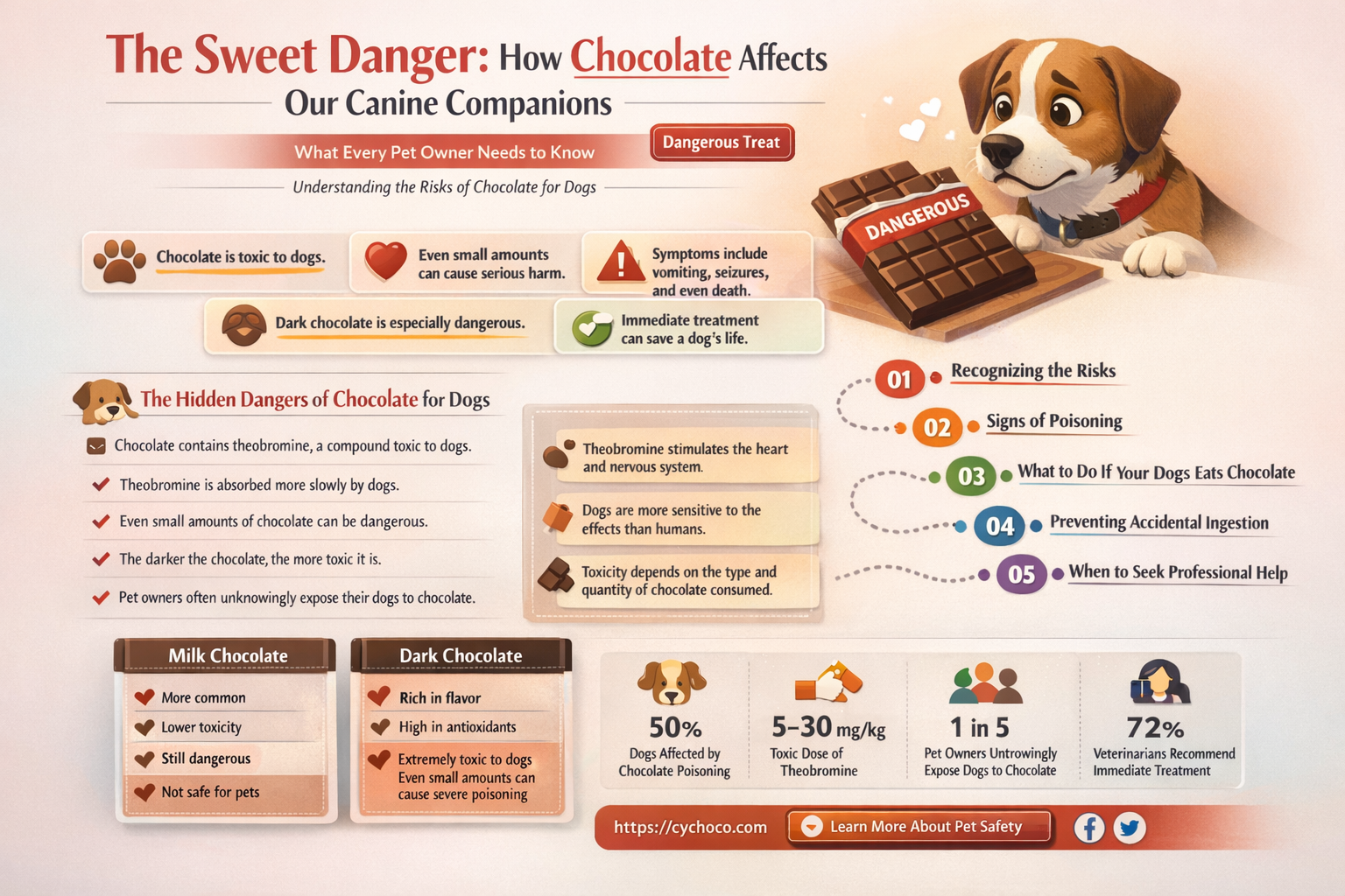 what does eating chocolate do to dogs
