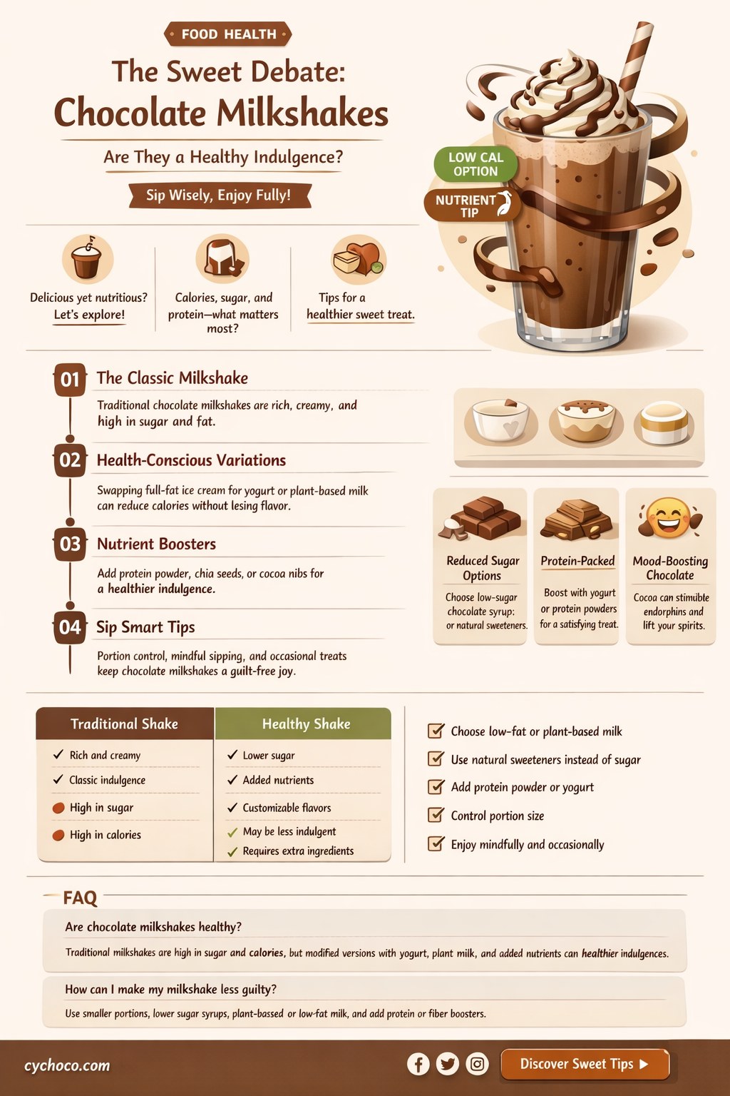 are chocolate milkshakes bad for you