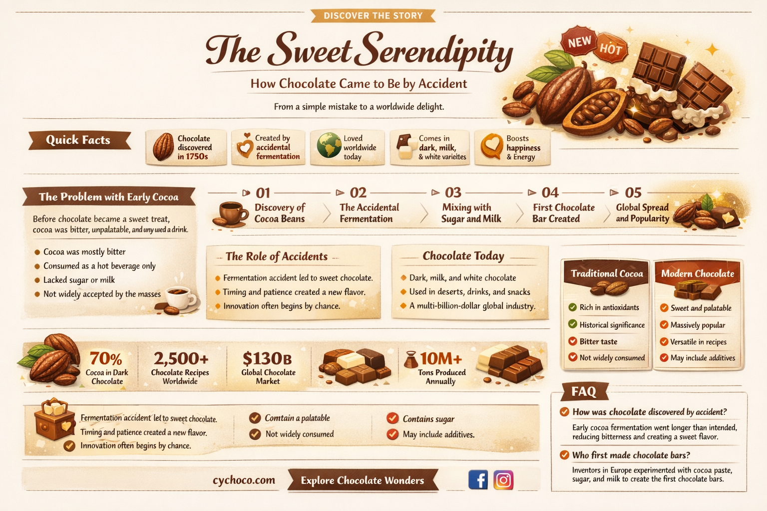 was chocolate made by accident