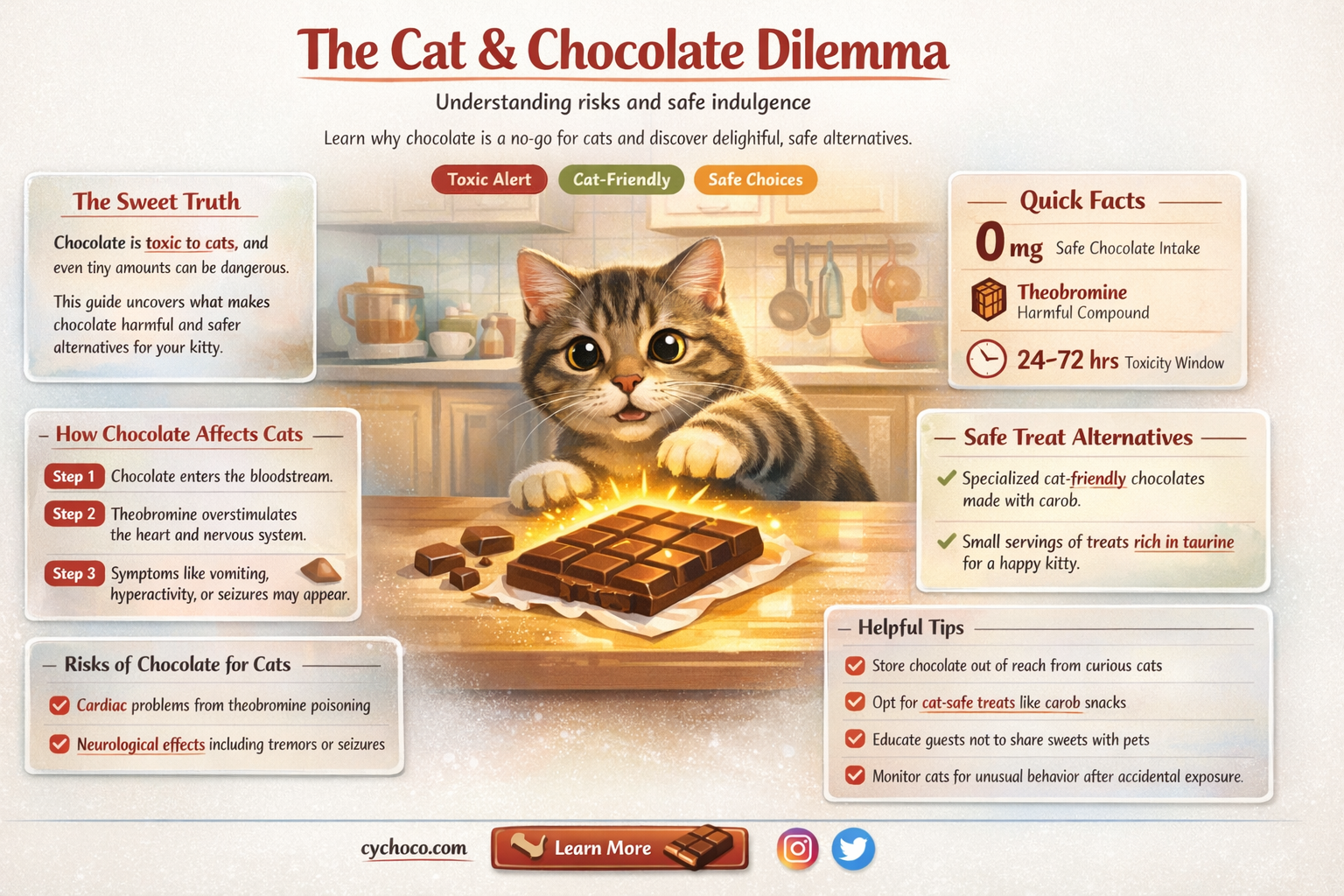 are cats able to eat chocolate