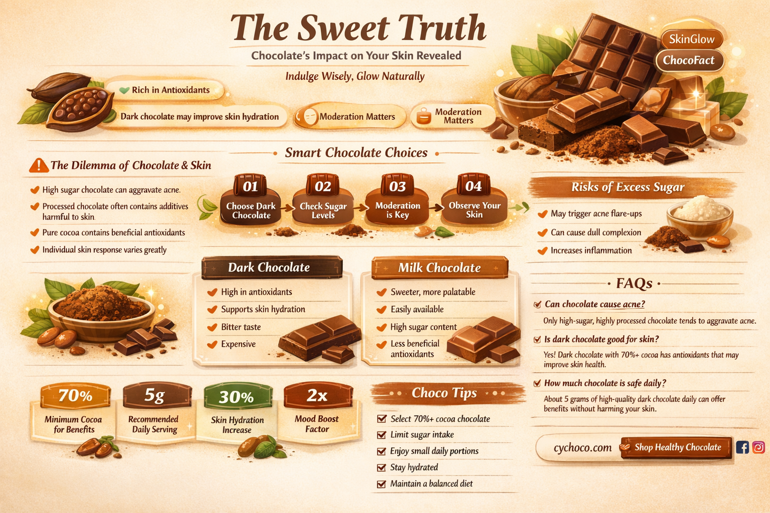 does eating chocolate cause breakouts